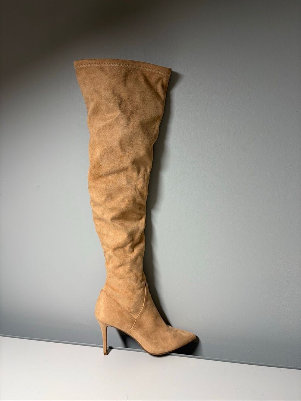 Jessica Simpson Tan Abrine Suede Long Boots Women’s Size 7M New With Box